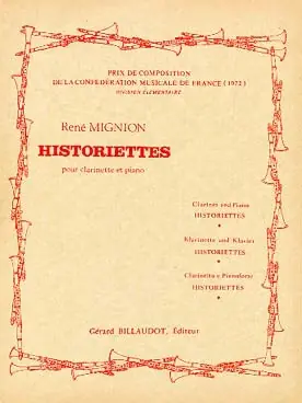 Bon prix - Mignion R. Historiettes Clarinette