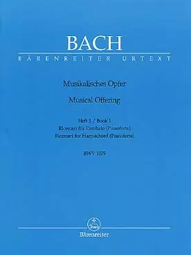 Disponible maintenant | Bach J.s. Offrande Musicale en DO Mineur Piano
