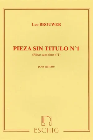 Prix spécial | Brouwer L. Pieza Sin Titulo N°1 Guitare