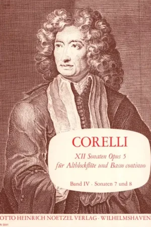 Corelli A. Sonates OP 5 Vol 4 Flute A Bec Alto | Offre limitée