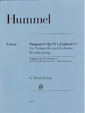 Dernières pièces - Hummel J.n. Potpourri OP 95 Violoncelle