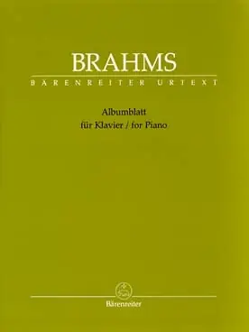 Brahms J. Albumblatt Piano - Livraison rapide