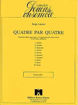 Achetez dès aujourd'hui | Lancen S. Quatre A Quatre Violoncelles