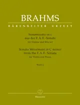 Brahms J. Sonata Movement C Minor Woo 2 Violon | Livraison rapide