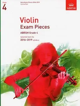 Violin Exam Pieces Selected 2016 - 2019 Abrsm Grade 4 | Commandez dès maintenant