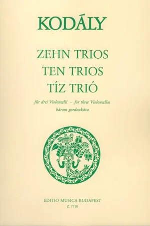 Kodaly Z. Trios Violoncelles | Meilleure vente