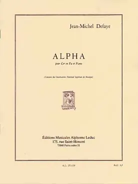 Achetez dès maintenant | Defaye J.m. Alpha Cor