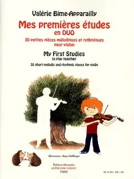 BIME-APPARAILLY Mes Premieres Etudes en Duo Violons - Prix avantageux