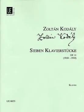 Kodaly Z. Seven Pieces OP 11 Piano | Meilleure vente