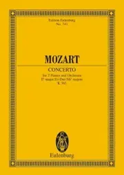 Mozart W.a. Concerto K 365 2 Pianos et Orchestre Partition de Poche - Très apprécié des clients