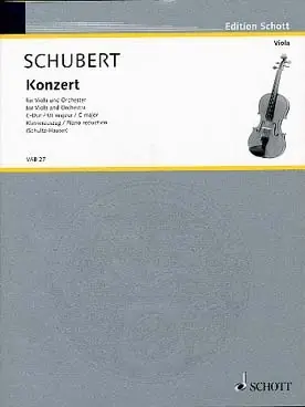 Bonne affaire - Schubert F. Concerto C Major Alto