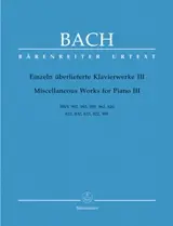 Bach J.s. Miscellaneous Works Vol 3 Piano | Livraison rapide