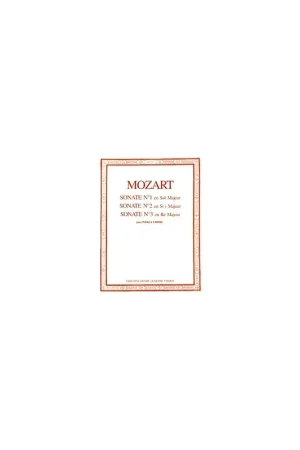 Mozart W.a. Sonates à 4 mains n°1 à 3 Piano 4 Mains | Prix mini