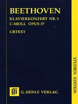 Beethoven L.v. Concerto N°3 OP 37 Piano et Orchestre Conducteur - Prix malin