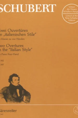 Nouvel arrivage | Schubert F. Ouvertures Dans le Style Italien Piano 4 Mains