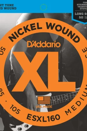 Jeu de Cordes Basse D'addario ESXL160 File Rond Double Boule 50/105 - Jusqu'à épuisement des stocks