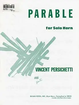 Persichetti V. Parable Cor Solo - Bien noté