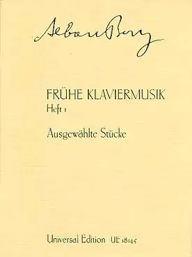 Offre à durée limitée | Berg A. Fruhe Klaviermusik Vol 1 Piano