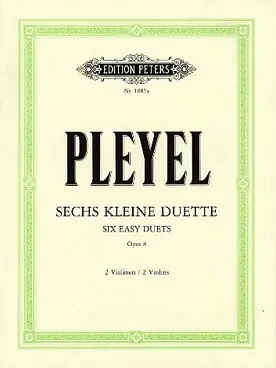 Achetez dès aujourd'hui - Pleyel I. 6 Easy Duets OP 8 2 Violons