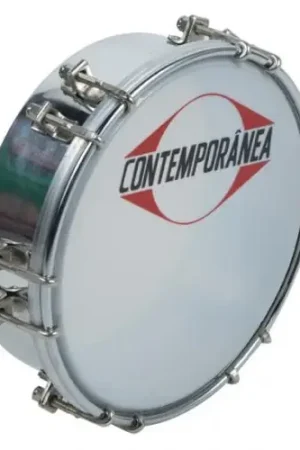 Satisfait ou remboursé | Contemporanea Tamborim 6'' Metal Chrome - 12 Tirants