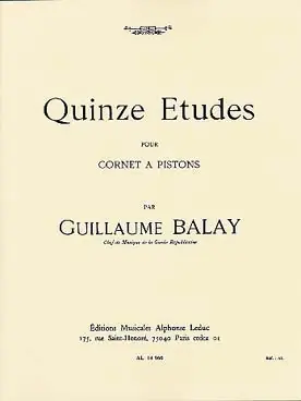 Balay G. 15 Etudes Cornet A Pistons OU Trompette - Très demandé