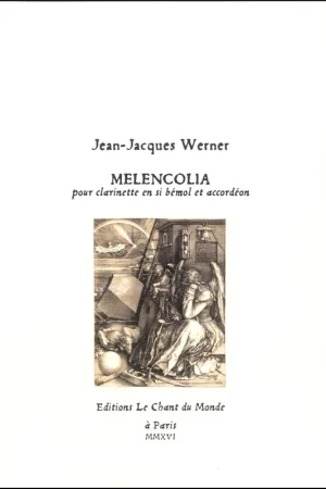 Werner J.j. Melencolia Clarinette et Accordeon | Ne manquez pas cette offre