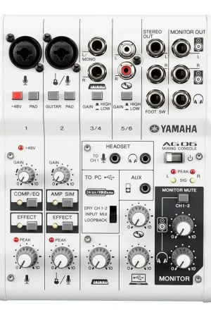 Yamaha AG06 - Nouveau au catalogue