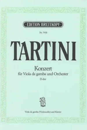 À ne pas manquer | Tartini G. Concerto RE Majeur Viole de Gambe