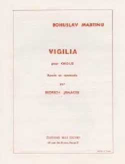 Martinu B. Vigilia Orgue | Super prix