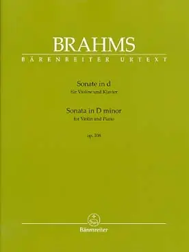 Brahms J. Sonate N°3 OP 108 Violon-1 - Qualité supérieure