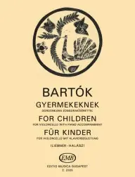 Disponible dès maintenant - Bartok B. Fur Kinder Violoncelle