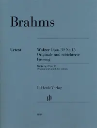Brahms J. Valse OP 39 N°15 Versions Originale et Facile Piano - Nouveau chez nous