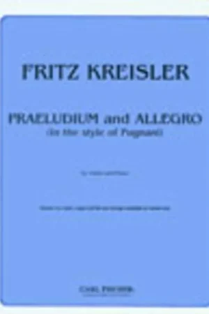 Kreisler F. Prelude et Allegro Violon-1 - Stock limité