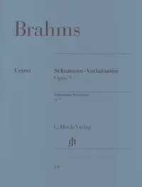 Brahms J. Variations Sur UN Theme de Schumann OP 9 Piano | Produit phare