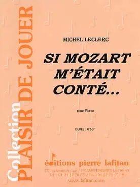 Excellente qualité | Leclerc M. SI Mozart M'etait Conte... Piano