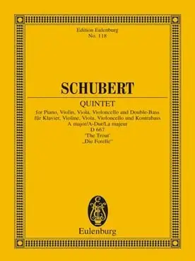 Très populaire - Schubert F. Quintette la Truite la Majeur OP 114 Conducteur-1