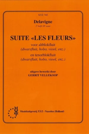 Prix doux | Delavigne P. Suite Les Fleurs Flutes A Bec Alto et Tenor