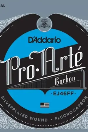 Jeu de Cordes Classique D'addario EJ46FF Carbon Fort | Prix doux