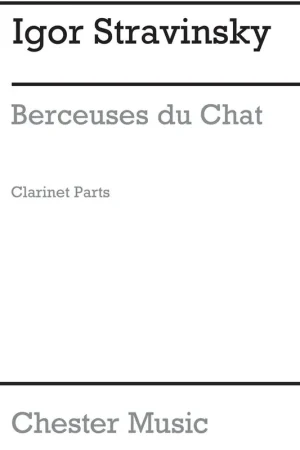Stravinsky I. Berceuses DU Chat Clarinette - Super offre